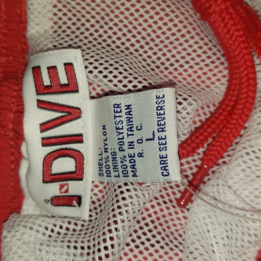 Swimming shorts with dive flag